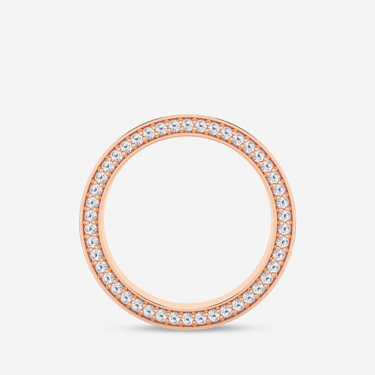 Additional Image 1 for  7/8 ctw Round Lab Grown Diamond 7mm Satin Finish Flat Eternity Band
